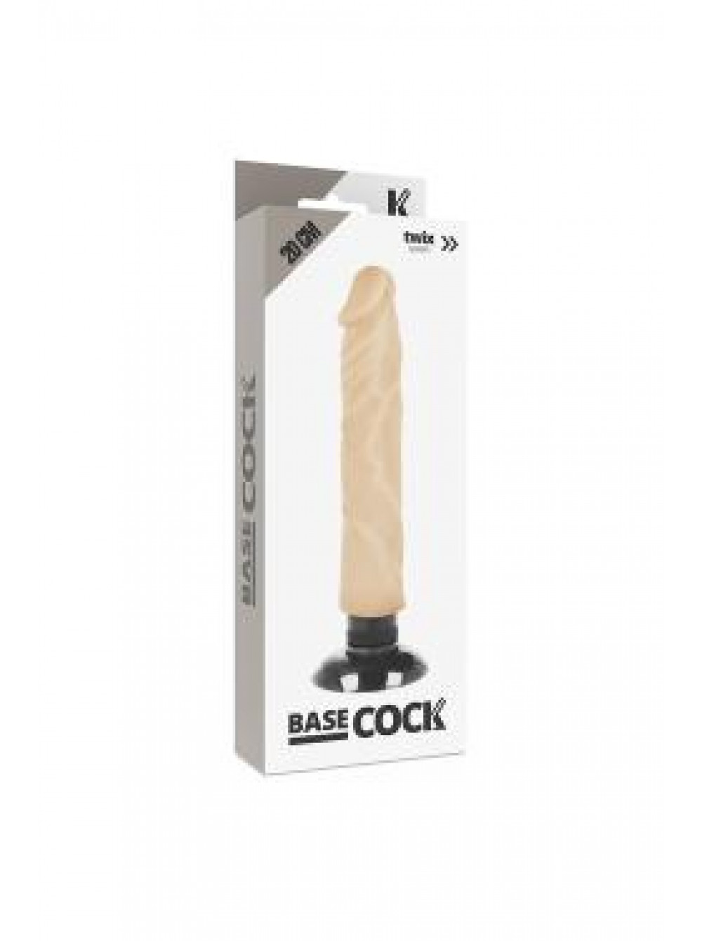 Реалистичный вибратор с мошонкой DreamLove BaseCock, 18,5 см, телесный D-223027 - DreamLove - Реалистичные вибраторы - Купить