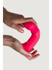 Дилдо на присоске с двойной плотностью ADRIEN LASTIC DILDO HITSENS DUAL DENSITY S02 PINK Adrien Lastic , длина 16.70 см, диаметр 4.00 см 