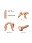 Фаллоимитатор Strap-On-Me Realistic Dildo с подвижной кожей, S, 17 см