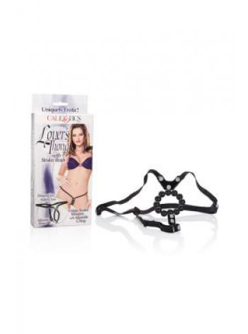 Стимулирующие трусики Lover's Thong With Stroker Beads