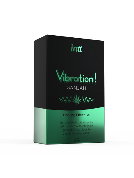 Жидкий интимный гель с эффектом вибрации Ganjah, 15 мл Intt Cosmetics