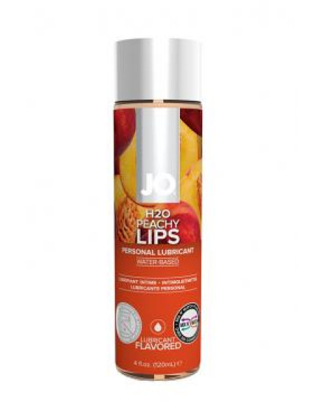 Вкусовой лубрикант "Сочный персик" / JO Flavored Peachy Lips 4 oz - 120 мл.