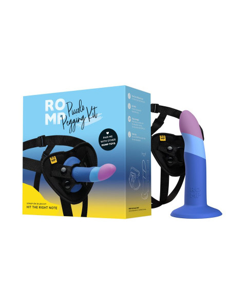 Страпон Romp Piccolo Pegging Kit: фаллоимитатор + пояс