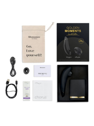 Набор Golden Moments: Womanizer Premium 2 + We-Vibe Chorus