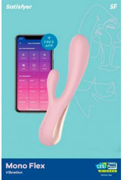 Нереалистичный вибратор Satisfyer Mono Flex, Силикон, Розовый, 20,4 см 